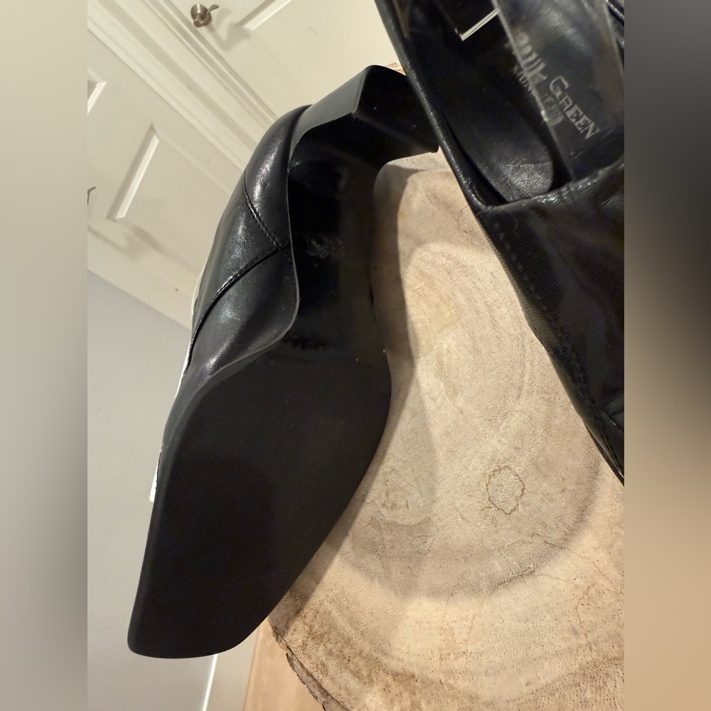 Paul Green Munchen Black Leather Heels! Size 6.5 - Picture 5 of 6